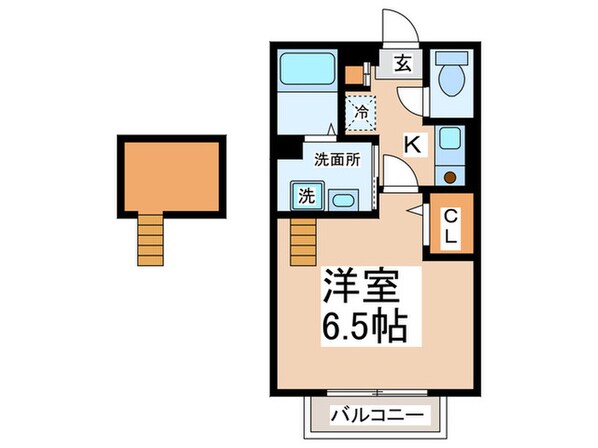 セジュ－ル山添Ｃ棟の物件間取画像